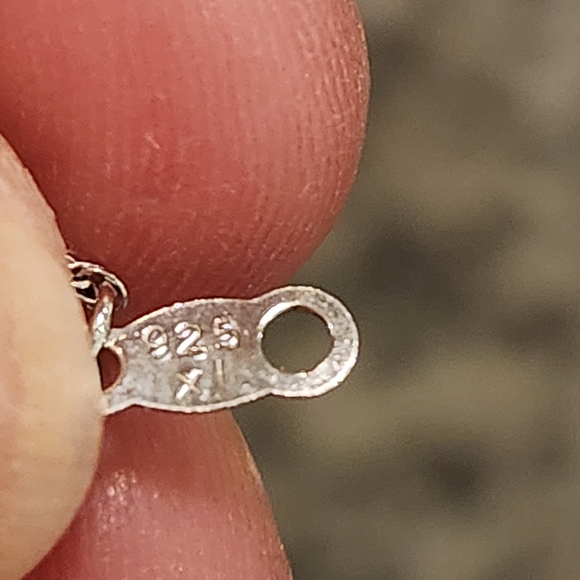 Sterling Silver Anchor Necklace - Picture 5 of 5